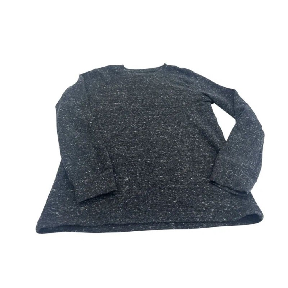 Boys Charcoal Size Medium Urban Pipleline Waffle Knit Long Sleeve Shirt